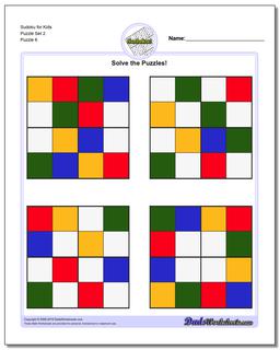 Sudoku for Kids Puzzle Set 2