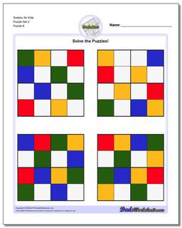 Sudoku for Kids Puzzle Set 2