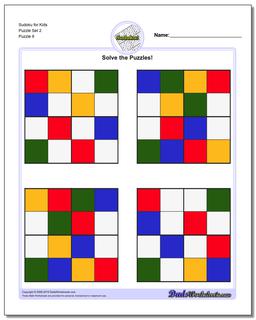 Sudoku for Kids Puzzle Set 2