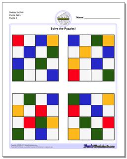 Sudoku for Kids Puzzle Set 3