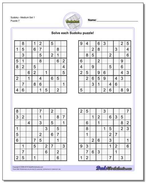 sudoku medium