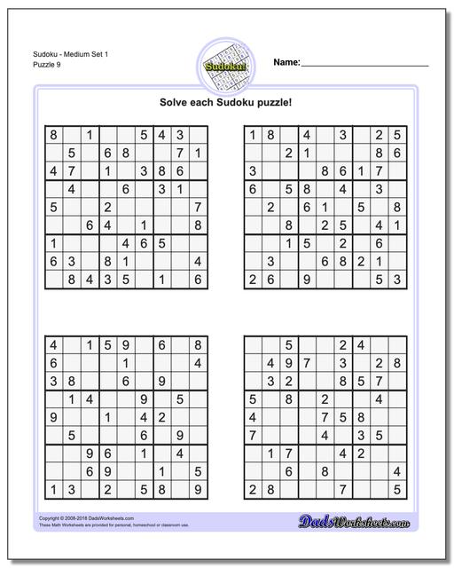 sudoku medium