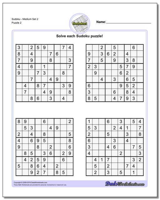 sudoku medium