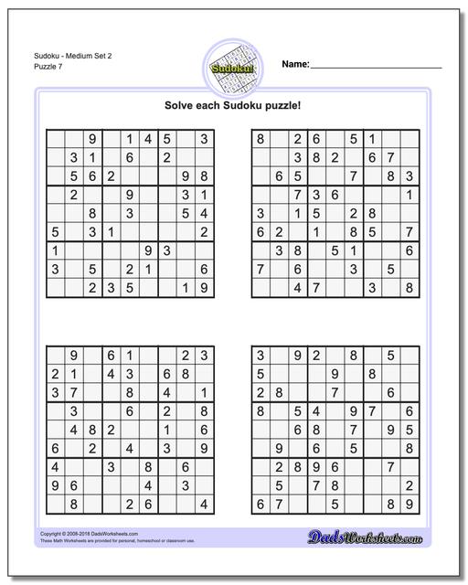 sudoku medium