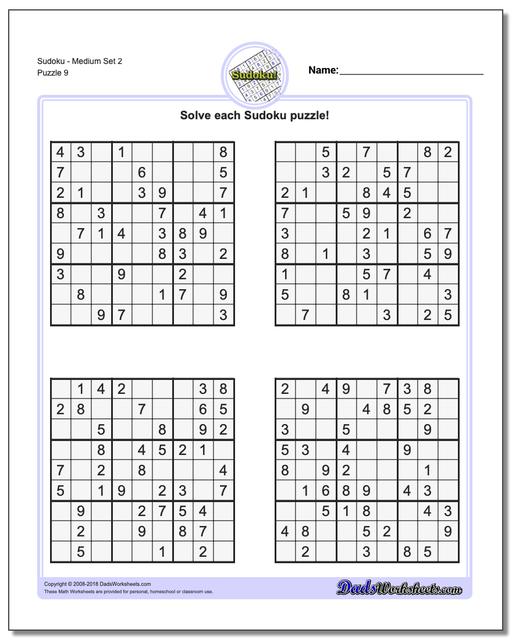 sudoku medium