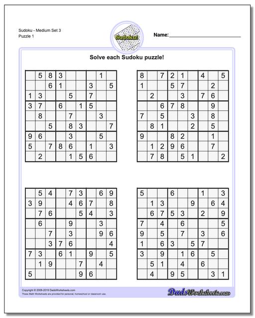 sudoku medium