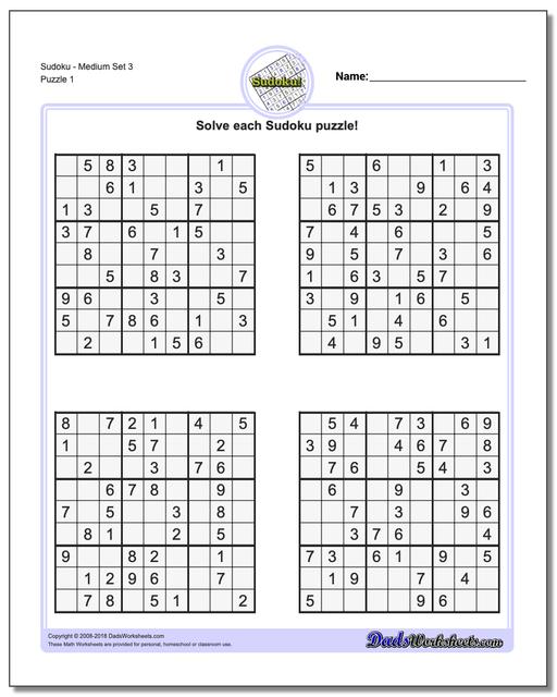 sudoku medium