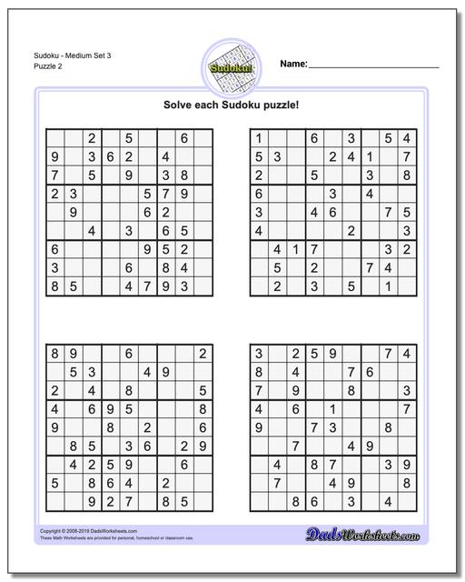 sudoku medium