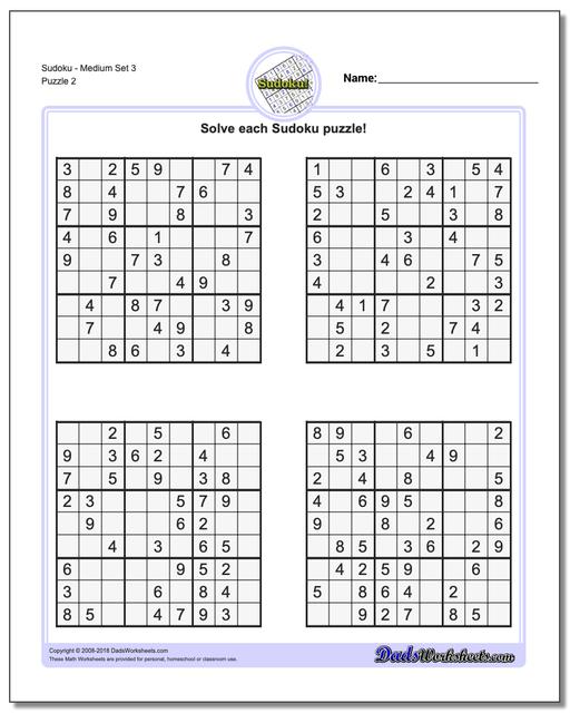 sudoku medium