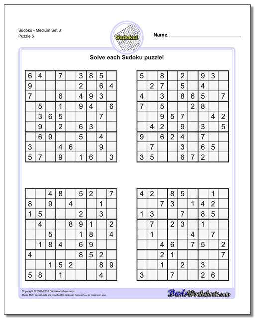 sudoku medium