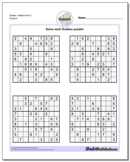 sudoku medium