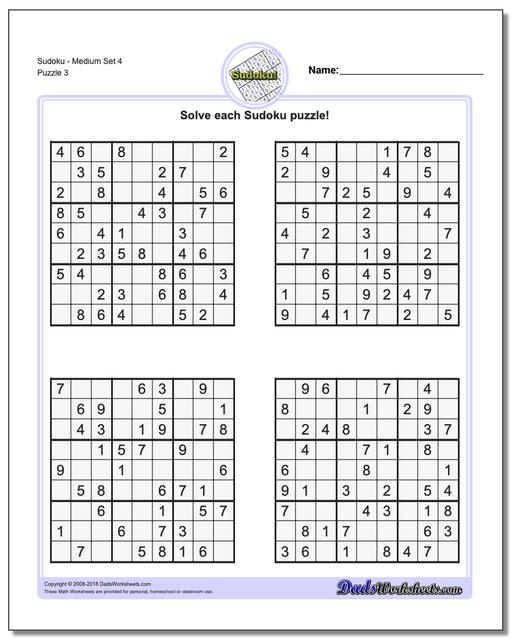 sudoku medium