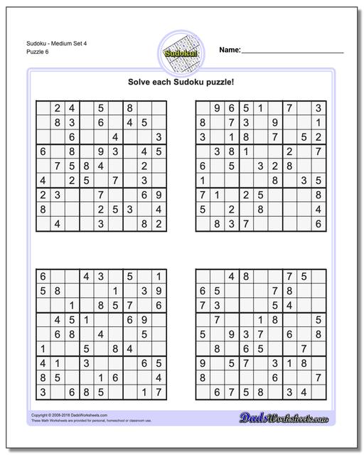 sudoku medium