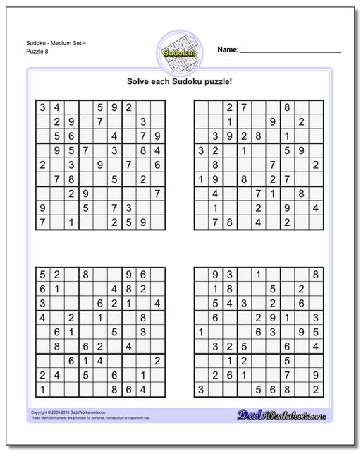 Sudoku Medium Printable That are Amazing | Butler Website
