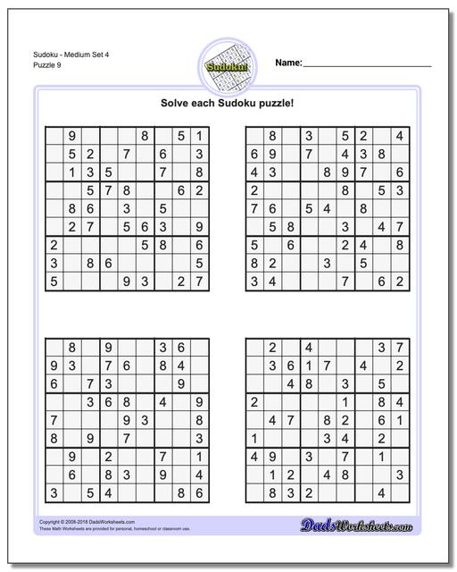 sudoku medium