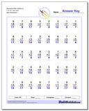 Addition Math Facts Worksheets