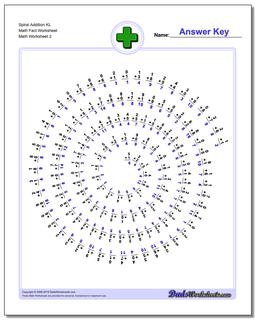 Spiral Addition KL Math Fact Worksheet /worksheets/addition.html