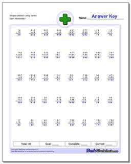 Addition Worksheets