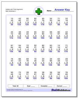 Addition Worksheet with Three Arguments /worksheets/addition.html