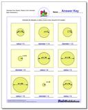 Math worksheets printable amazon radius diameter