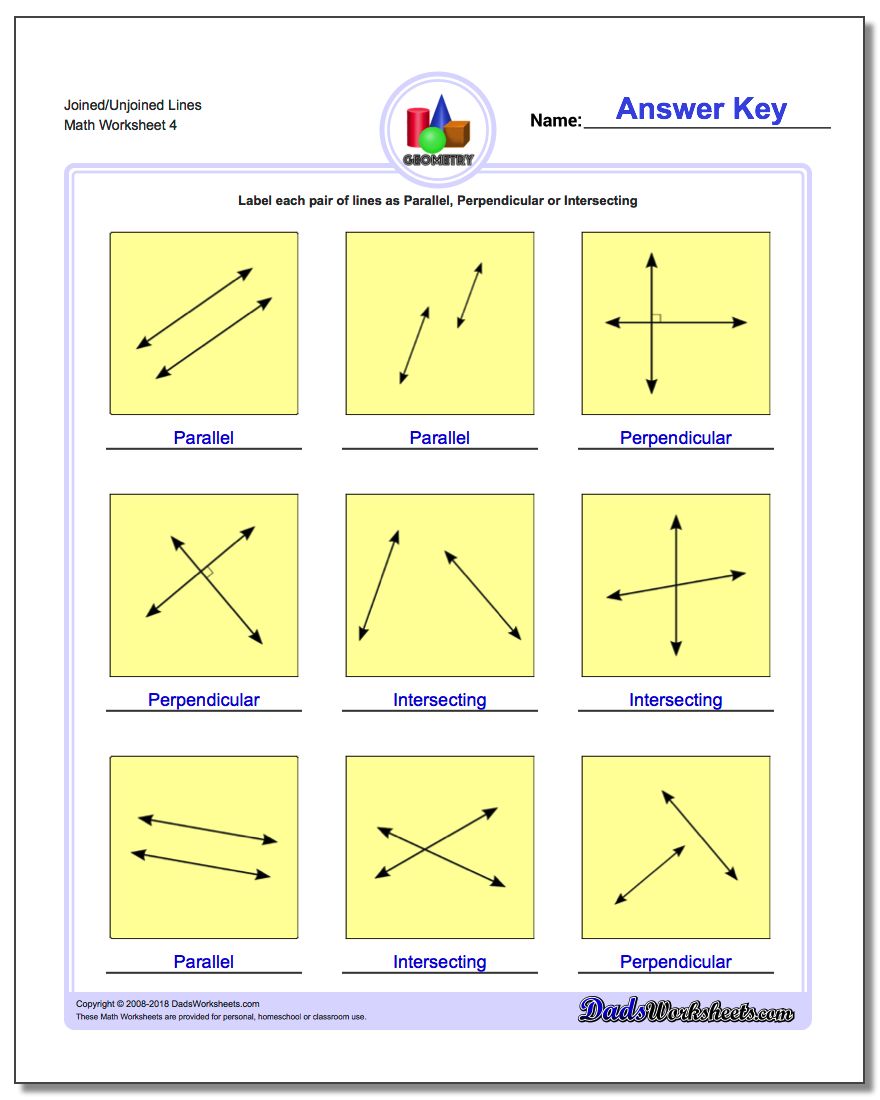 Parallel, Perpendicular, Intersecting