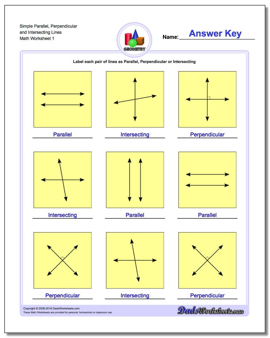 simple parallel perpendicular lines v1