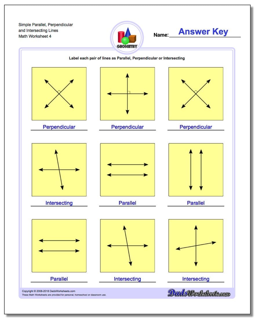 Parallel, Perpendicular, Intersecting