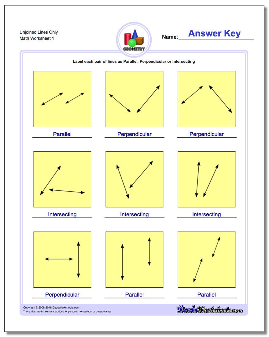 unjoined parallel perpendicular lines v1