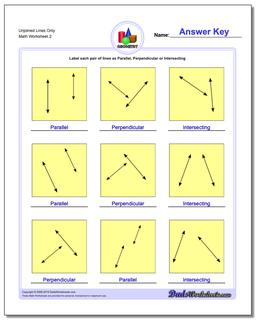 Unjoined Lines Only /worksheets/basic-geometry.html Worksheet