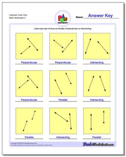 Unjoined Lines Only Worksheet