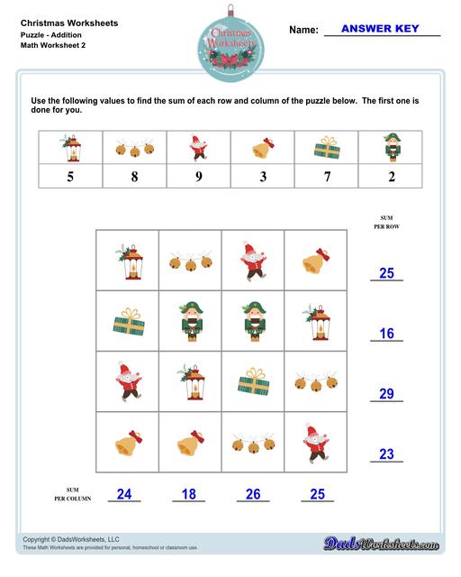 Addition Worksheets