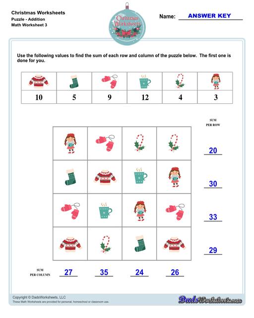 Addition Worksheets