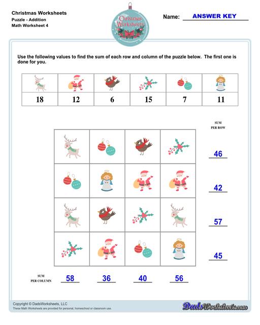 Addition Worksheets