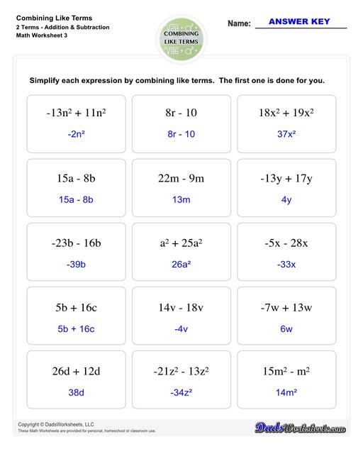 Addition Worksheets