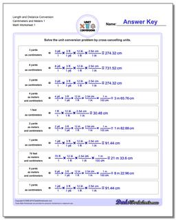 Metrics and measurement worksheet answers