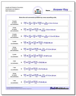 Length and Distance Conversion Worksheet Centimeters and Meters 2 /worksheets/customary-and-metric.html