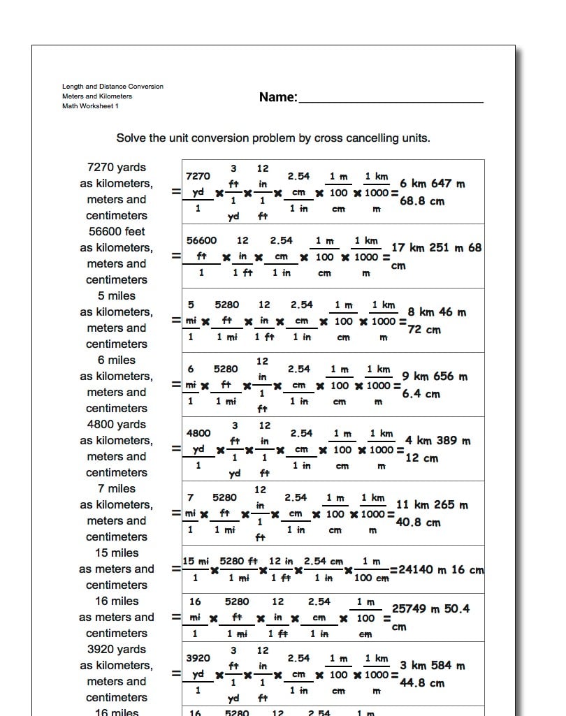 Customary to Metric Length