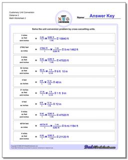 Customary Unit Conversion Worksheet Distance 2 /worksheets/customary-unit-conversions.html