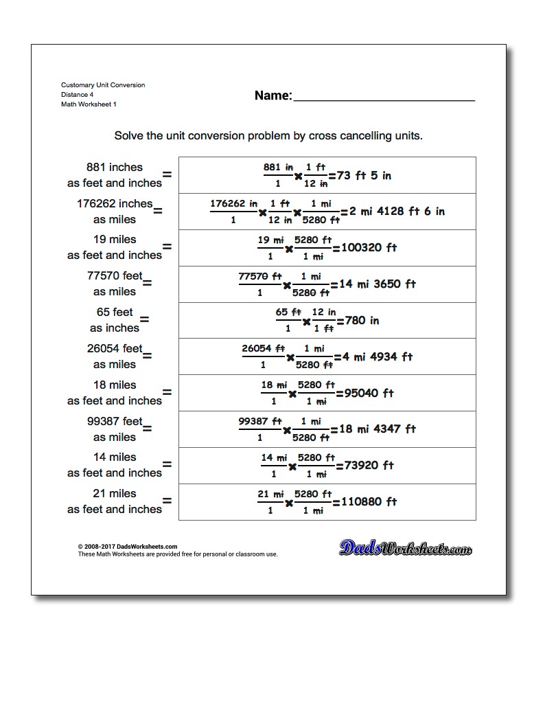 customary unit conversions distance 4 v1