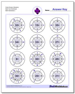 Circle Division (Random) Math Fact Worksheet /worksheets/division.html