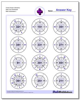 Circle Division (Random) Math Fact Worksheet /worksheets/division.html