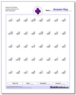 Division Worksheets