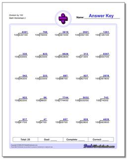 Division Worksheets