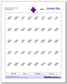 Division Worksheet Doubles Plus One 2 /worksheets/division.html