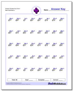 Division Worksheet Doubles Plus One 4 /worksheets/division.html