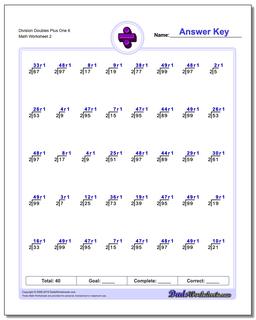 Division Worksheet Doubles Plus One 6 /worksheets/division.html