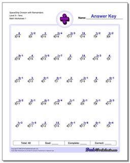 Division Worksheets