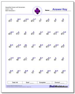 Division Worksheets