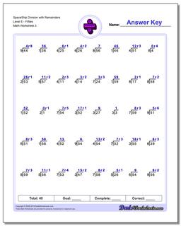 Division Worksheets