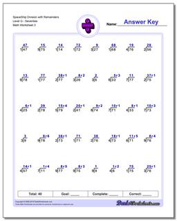 Division Worksheets